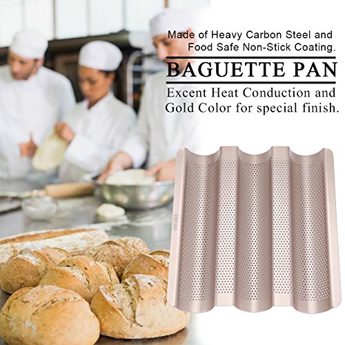 French Pan Carbon Steel Nonstick 3-Loaf 10.6 In