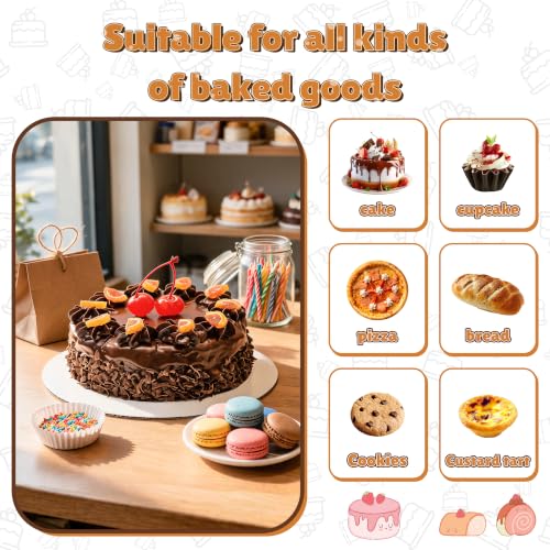RYDDOY 25 Pcs Cake Boards 10 inch Round Cake Board, Cardboard Cake Rounds - color: White-25 Pcs