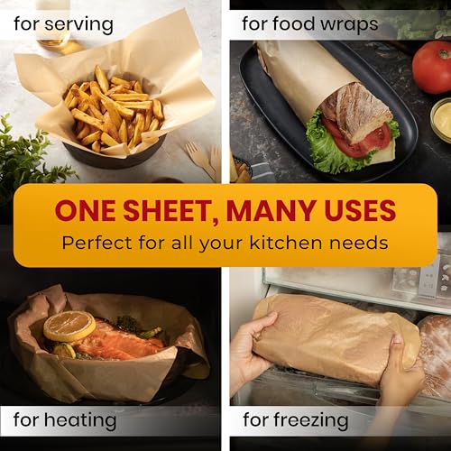 220 Pcs 9x13" Parchment Paper Sheets by Baker's Signature - size: 6. 9" x 13" - 220 Pack