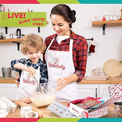 Baketivity Bagels Kids Cooking Kit with Pre-Measured Ingredients - color: Kit + Hat & Apron, Bagels