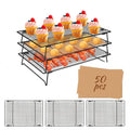 Cooling Racks for Cooking and Baking, 2-Tier 13" x 9" Stackable - size: Small