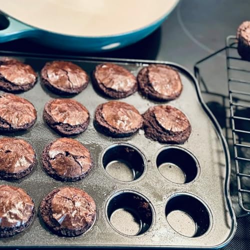 Cupcake Pan Nonstick 2 Pack (Grey, Mini 24 cup) - color: Gray, size: Mini