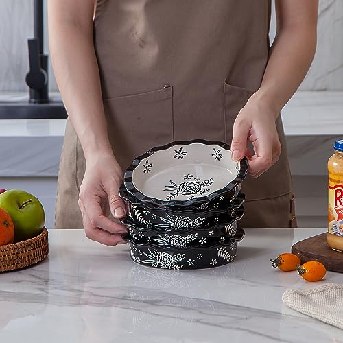 Wisenvoy Mini Pie Pans - Ceramic Pie Plates for Baking