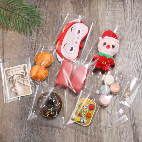 3"x5" 3.2Mil Self Sealing Cellophane Bags 400Pcs Clear Cookies Bags - color: 3"x5"-400PCS