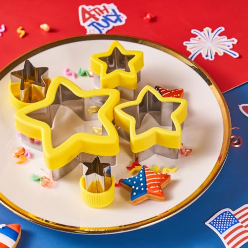 ETERSION Star Cookie Cutter 5 Pieces 5 Sizes 1" to 4"