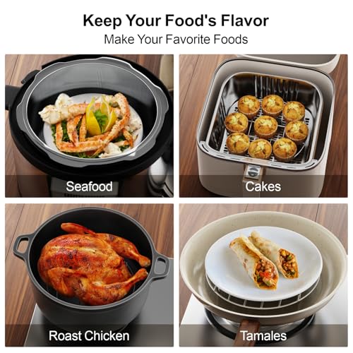 GSlife Instant Pot Trivet Rack - Steamer Rack, 9 Inch, for 6/8 Qt Cooker - size: 9 Inch