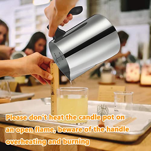 BBAXI Candle Making Pouring Pot,32oz Double Boiler,304 Stainless Steel - size: Candle Pot