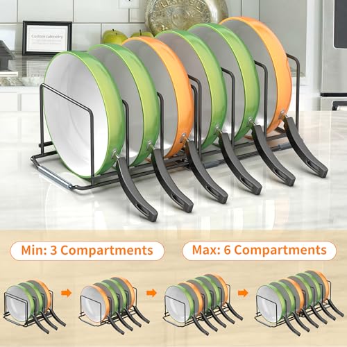 Adjustable 2.2in Pan Organizer Rack