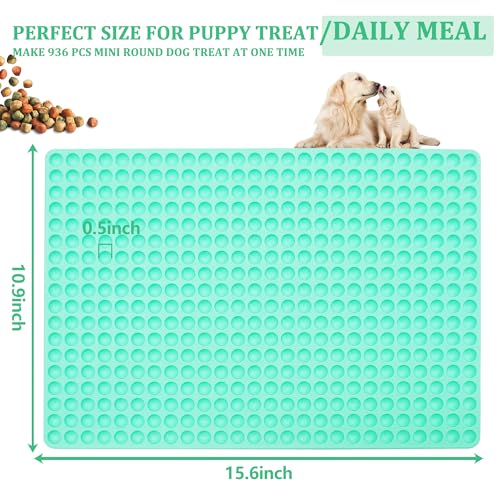 Zorazio 2 Pack 468-Cavity Mini Round Silicone Molds, Mini Dog Treat Mold Silicone,Chocolate Drop Mold,Semi Sphere Gummy Candy Molds for Small Jelly (Mini Round Shaped) - color: Mini Round Shaped
