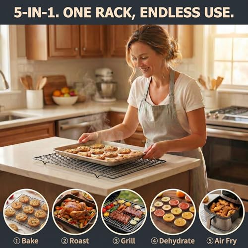 Cooling Racks for Cooking 2-Pack, 10" x 16" - color: Cooling rack*2