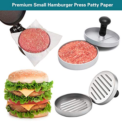 4x4 Inch Parchment Paper Squares, 300pcs Small Hamburger Patty Paper - size: 4 inch