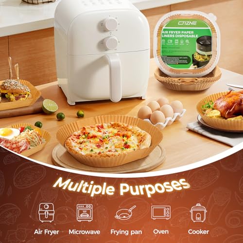 CTIZNE 420Pcs Air Fryer Liners Disposable 8 Inch Square for 5-8 Qt Basket - size: 8" Square