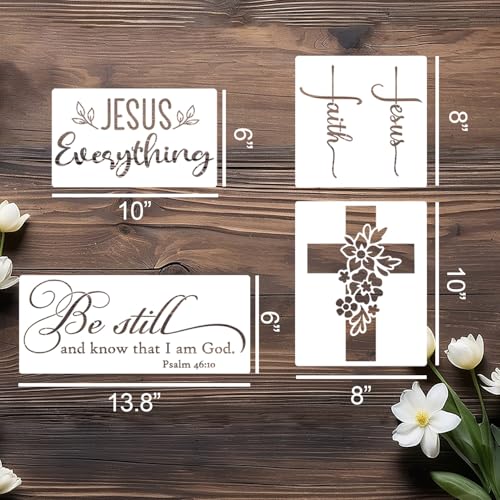 Christian Stencils for Painting Bible Verse Stencil - style: Christian