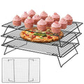 Sibba 3 Layer Collapsibl Cooling Rack Stackable Wire Rack Cooling Wire Racks