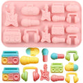 15 Cavity Music Theme Silicone Candy Molds - color: B
