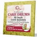 Cakebon Cake Boards 10" Gold Square Cake Drums 1/2" Wrapped Edge 1Pack - color: Gold, size: 10 Inch
