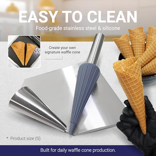 Waffle Cone Roller Kit with Forming Stand, Large | Amber Bake - size: Large