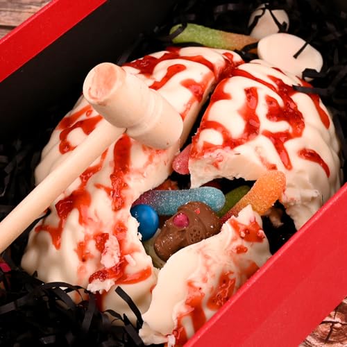 Sakolla Halloween 3D Human Brain Silicone Molds - color: Brain Molds/Purple&Orange