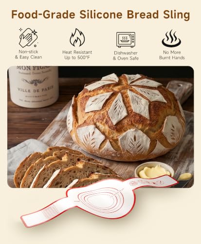 Sourdough Starter Kit with Jar Round & Oval Bread Proofing Basket