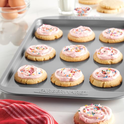 Farberware Nonstick Bakeware, Nonstick Cookie Sheet / Baking Sheet - 11 Inch x 17 Inch, Gray - size: 11" x 17" (1 piece)