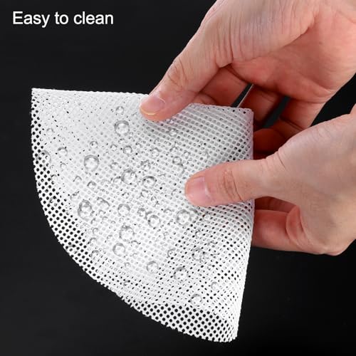 uxcell 15 Pcs 7.5 Inch Non-Stick Silicone Steamer Liners Mesh Mat, Reusable Round Steamer Mesh Pastry Dumplings Pad Mat, White - size: 7.5 inch