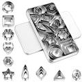 30pcs Cookie Cutters Variety Pack, Metal Clay Cutters Shapes