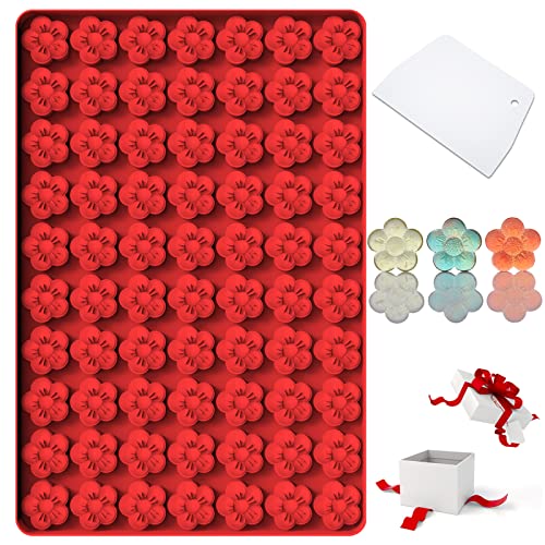 Flower Silicone Mold, Small Plum Blossom Shaped, 70 Cavities - color: Flower