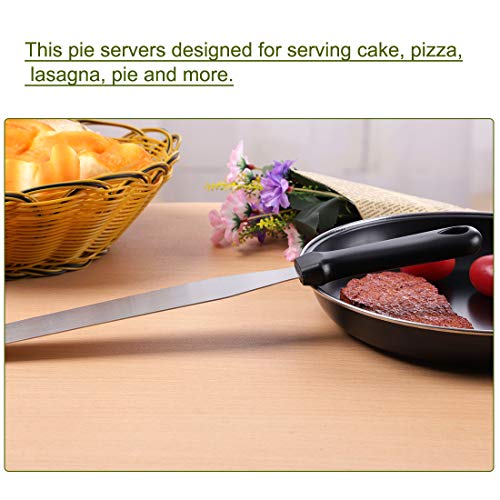 uxcell Cake Icing Spatula 12 Inch Plastic Handle Offset Cream Frosting Spatula Durable Stainless Steel Cake Baking Decorating Spatulas Black - size: Length: 12inch