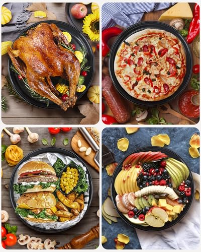 Round Roasting Pan Set, Enamel 10 Inch Cake Pan Baking Dish for Oven - color: Green - 10 Inch