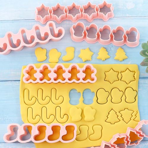 Mini Christmas Cookie Cutter for Pet Treats, Cute Homemade Snacks Cutters - color: Christmas