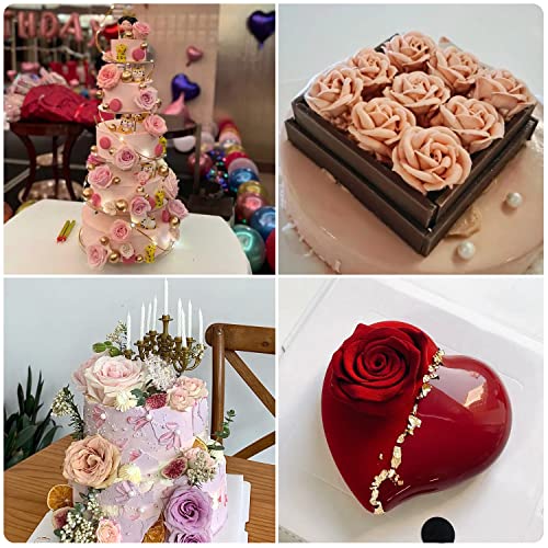 ZiXiang Bloom Rose Flower Silicone Mold Peony Flower Fondant Molds Set Of 3 - color: Style A
