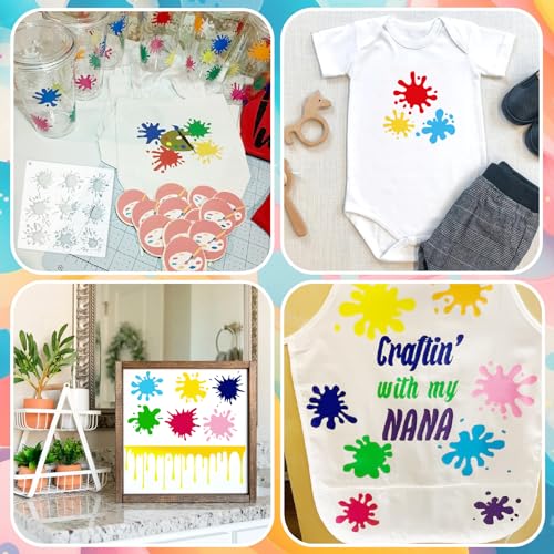 12 Pcs Graffiti Stencils for Spray Painting Reusable