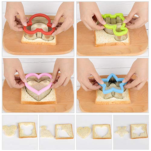 Hhyn Sandwich Cutters Set for Kids, 12 PCS