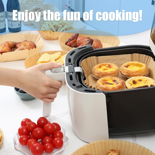 Air Fryer Liners - 200 Sheets - color: Paper-Square, size: 8inch-200PCS