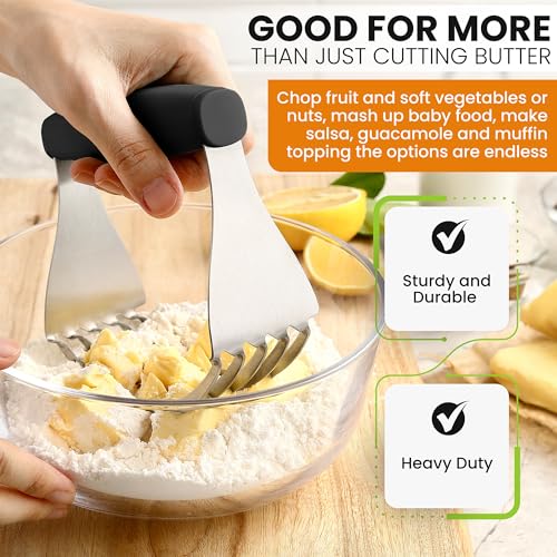 Spring Chef XL Pastry Blender, Durable Dough Blender For Baking - Black - color: Black, size: XL | Classic