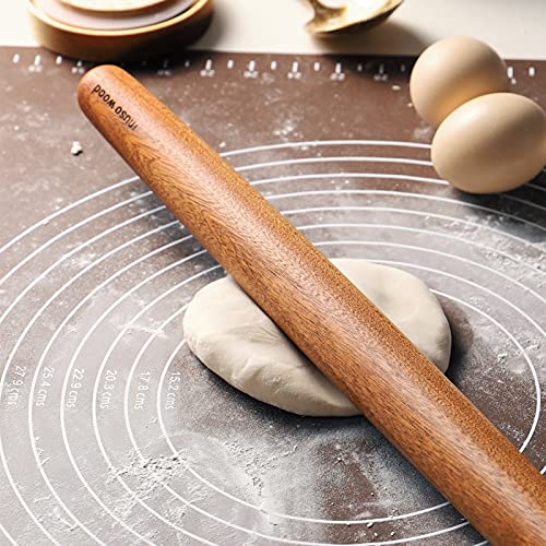 muso wood Sapele French Rolling Pin for Baking - size: 15.75in French Rolling Pin