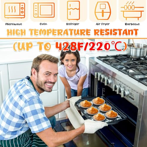 Yinder 8 oz Disposable Creme Brulee Ramekins with Lids, 4 Inch Mini Pie Tins Aluminum Foil Pie Tart Cake Baking Pans Individual Round Containers Oven Safe(Black & Silver,120 Pcs) - color: Black & Silver