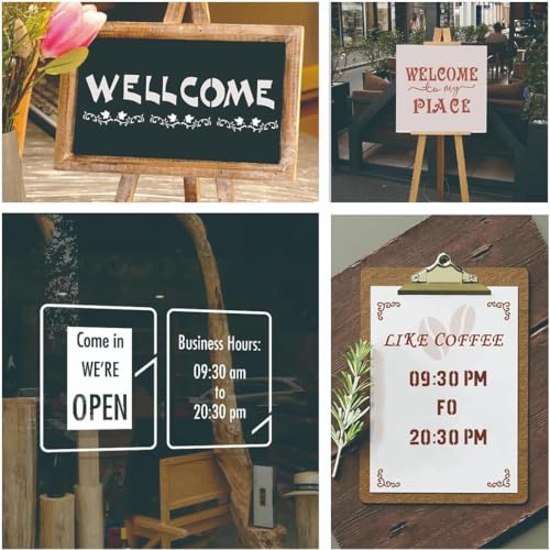 Letter Stencils for Painting, 40 Pcs 7 x 4 Inch for Wood Signs Quotes