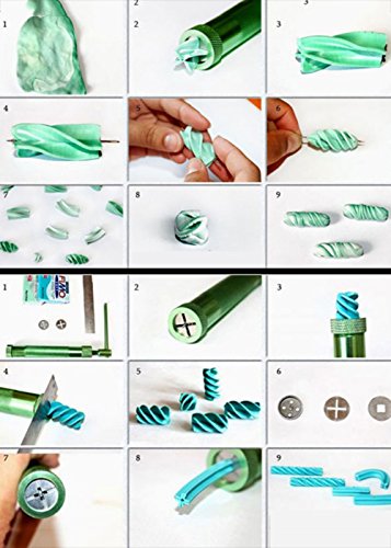 Stainless Steel Sugar Paste Extruder with 20 Tips