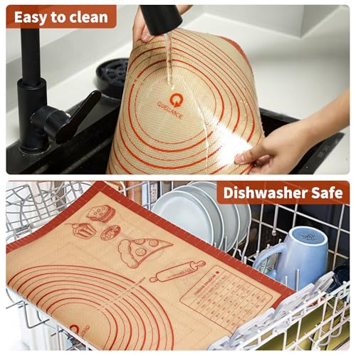 Non-slip Silicone Pastry Baking Mat 26''x 16'' Extra Large for Pastry Bread - size: 26"L x 16"W
