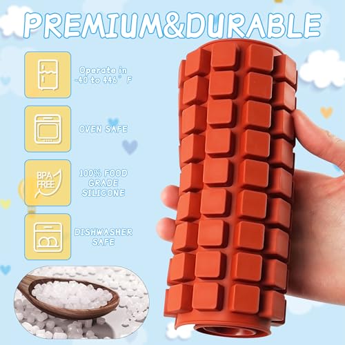 3Pcs 126-Cavity Square Hard Candy Molds Silicone for Candy, Mini Square Silicone Molds for Caramels, Gummy, Chocolate, Ice Cubes - color: 126-Cavity Square
