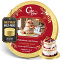Cakebon Cake Boards 10" Gold Round Cake Drums 1/2" Thick Smooth Edge 1Pack - color: Gold, size: 10 Inch