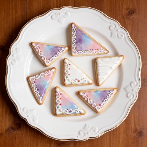 ZADE Triangle Cookie Cutters Set, 7PCS Stainless Steel Kitchen Baking Tools - color: Triangle