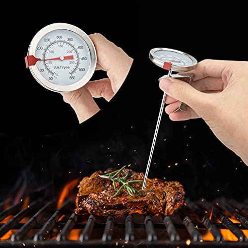 Candy Thermometer Cooking Thermometer with Instant Read Dial Meat Thermometer for Cooking Candy Deep Fry Oven by AikTryee