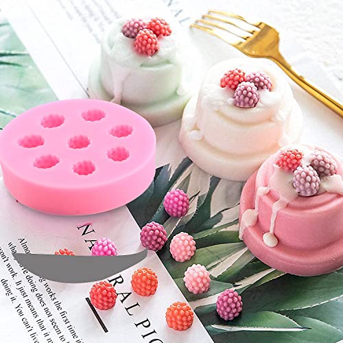 ZiXiang Blueberry Raspberry Cherry Strawberry Cake Fondant Molds Set Of 4 - color: Style A