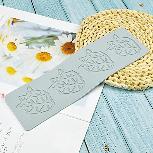 TUKE 3D Hollow Lace Fondant Molds Fruits Leaf Shape Lace Mat Party Cake Decoration Tool Cupcake Mat Silicone Molds for Polymer Clay Chocolate Baking Gummy Mould (Strawberry_10.8x3.2x0.08inch_E) - size: Strawberry_10.8x3.2x0.08inch_E