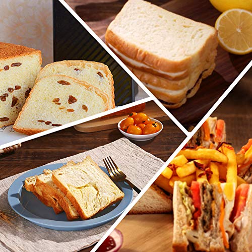 CHEFMADE Pullman Loaf Pan with Lid, 1Lb Dough Capacity Non-Stick Rectangle Corrugated Bread Pan, Carbon Steel Bakeware Toast Mold with Cover for Baking Bread - Black - size: Black 1 lb Corrugated