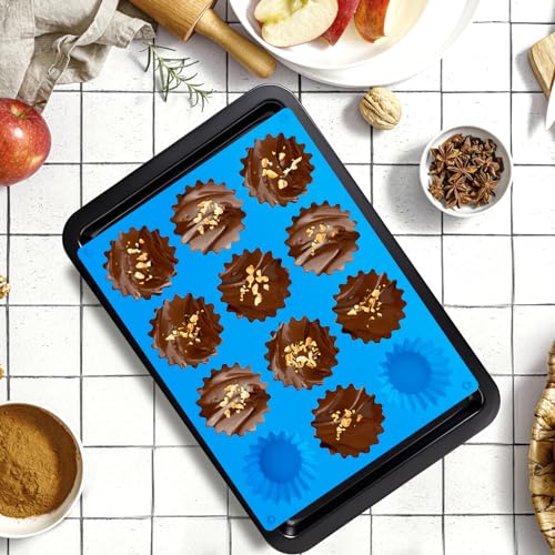 Peanut Butter Cup Silicone Molds, 3 PCS, 12 Cavity