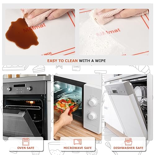 Best German Silicone Baking Mats - Cuttable 8/9/10 inches