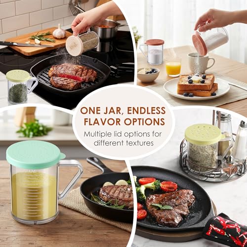 10 Pcs Spice Shaker, Travel Salt Shaker Modular Camping Spice Kit, Elegant